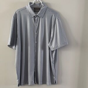 Daniel Cremieux Navy and White Geometric Shirt